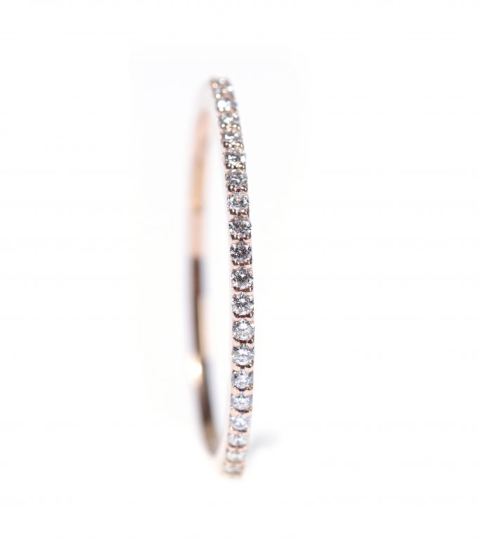 Anel-Ouro-Rosa-A131-diamantes-Coleção-Musa-PortDiamonds-2 Anel ouro rosa 14K com diamantes laterais 0,15CT