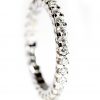 Anel de ouro branco 14K com diamantes