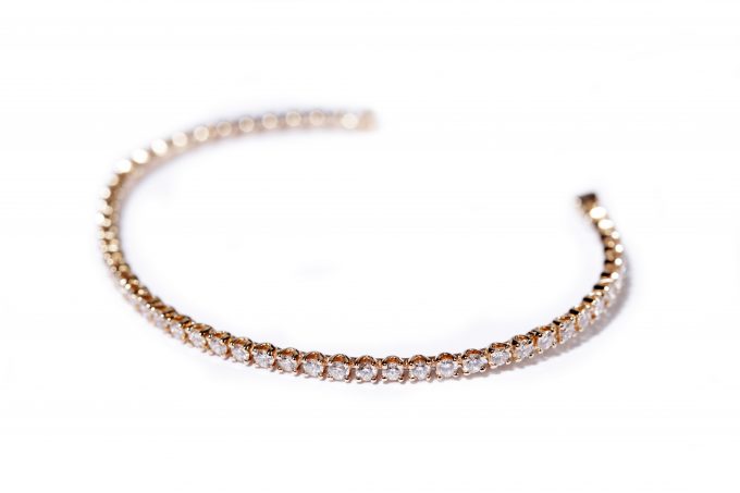 Pulseira de diamantes 2,45CT
