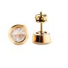 Brincos de ouro 18K com diamantes laterais 2CT