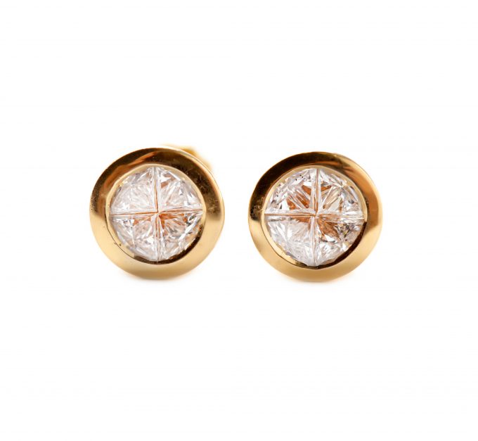 Brincos diamantes 2CT